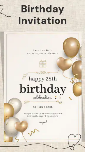 Invitation Maker + RSVP screenshot