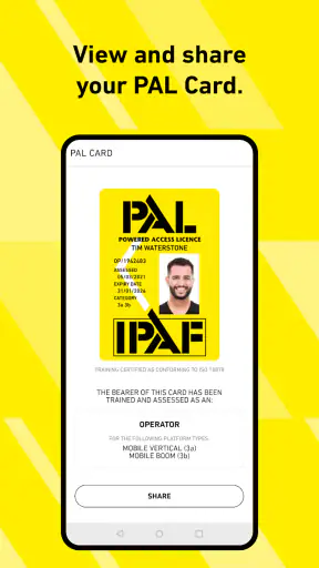 IPAF ePAL screenshot