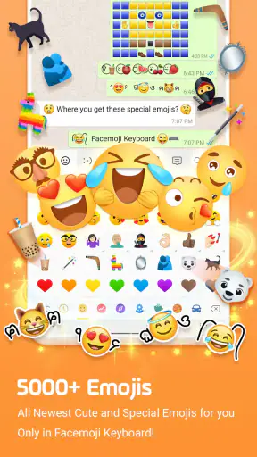 Keyboard-Facemoji Emoji كيبورد screenshot