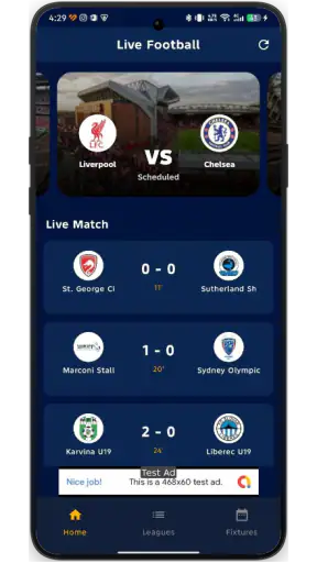 Live Football TV HD Score808 screenshot
