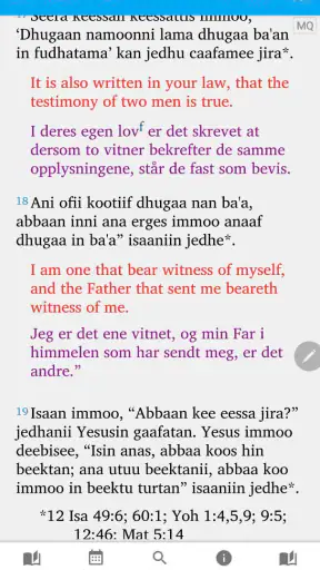 Macaafa Qulqulluu -Oromo Bible screenshot