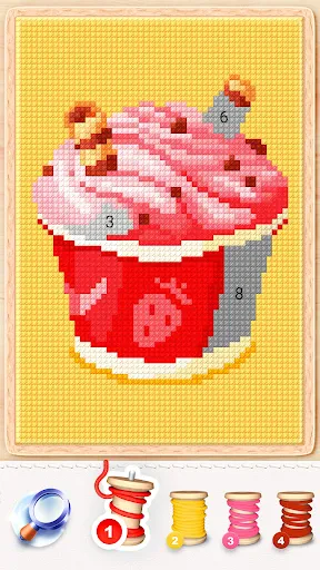 Magic Cross Stitch-للعبه رسم screenshot