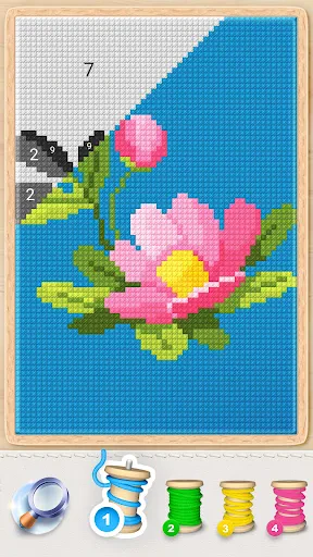 Magic Cross Stitch-للعبه رسم screenshot