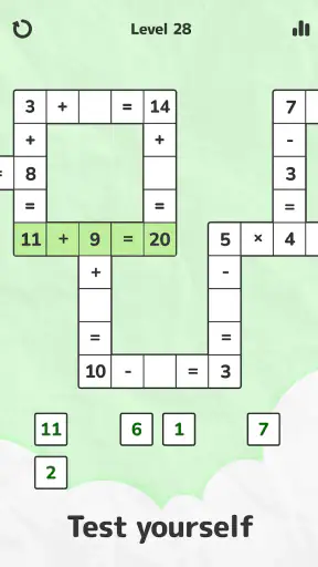 Math Crossword — Number puzzle screenshot