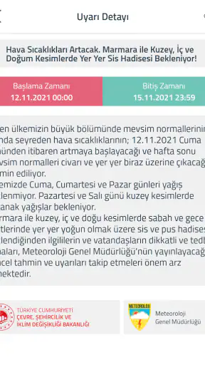 Meteoroloji Hava Durumu screenshot