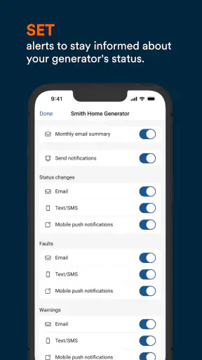 Mobile Link for Generators screenshot