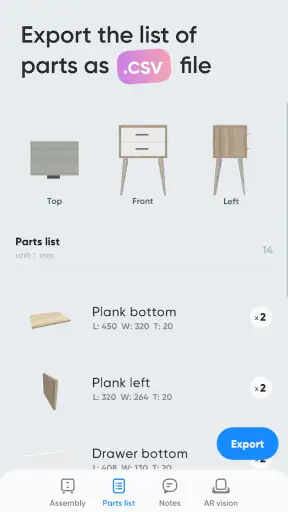 Moblo - 3D furniture modeling screenshot