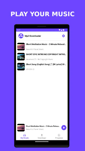 Mp3 تنزيل الموسيقى جميع ملفات screenshot