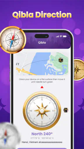Muslim Times & Qibla Direction screenshot