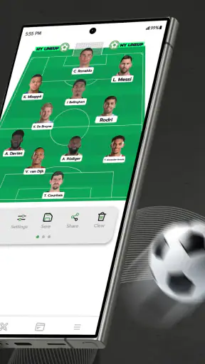 My Lineup: منشئ تشكيلة الفريق screenshot