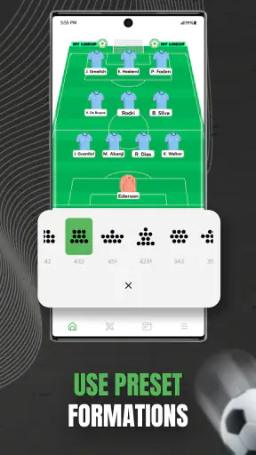 My Lineup: منشئ تشكيلة الفريق screenshot