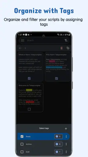 Nano Telprompter screenshot