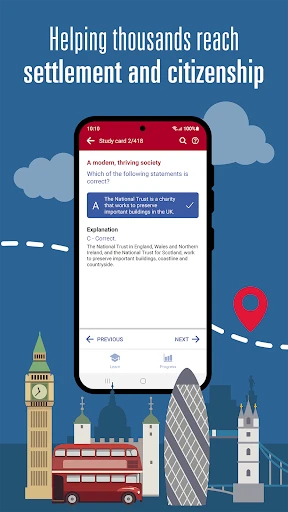 Official Life in the UK Test screenshot