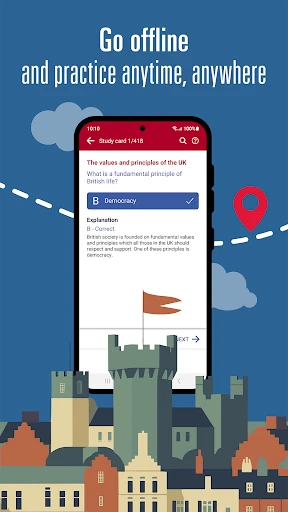 Official Life in the UK Test screenshot