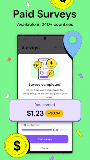 Pawns.app الاستطلاعات المدفوعة screenshot