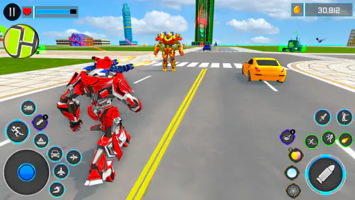 Robot Transform War Car Games screenshot