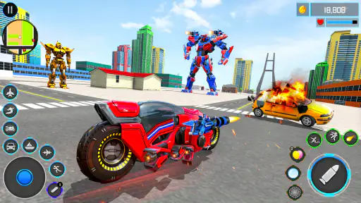 Robot Transform War Car Games screenshot