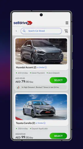 SelfDrive Mobility Car Rentals screenshot