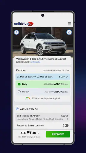 SelfDrive Mobility Car Rentals screenshot