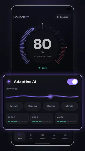 SoundLift: مضخم ومعزز الصوت screenshot