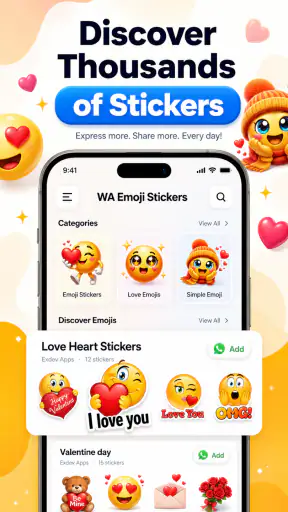Stickers & Emoji for WhatsApp screenshot