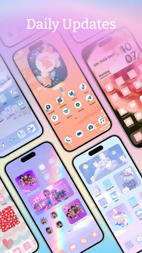 Themes: خلفيات,أيقونات التطبيق screenshot