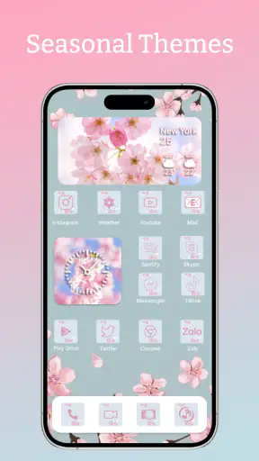 Themes: خلفيات,أيقونات التطبيق screenshot