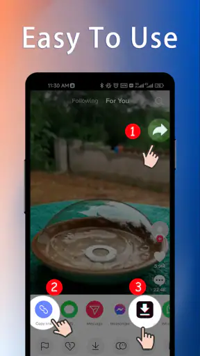 TikSaver: مزيل العلامة المائية screenshot