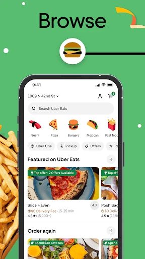 Uber Eats: خدمة توصيل الطعام screenshot