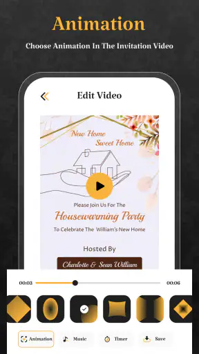 Video Invitation Card Maker screenshot