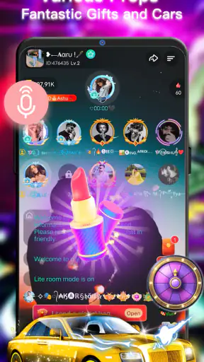 ViYa - غرفة دردشة صوتية جماعية screenshot