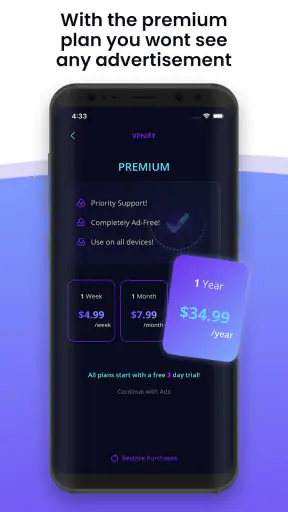 VPN غير محدود من vpnify screenshot