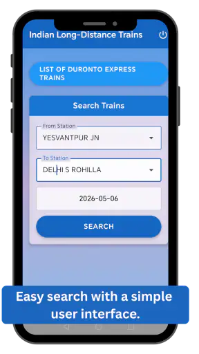 Where is my train screenshot