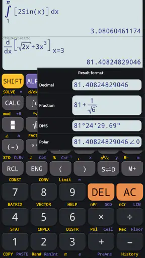 آلة حاسبة علمية متقدمة 991 بلس screenshot