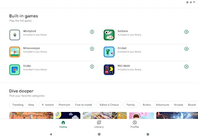ألعاب Google Play screenshot