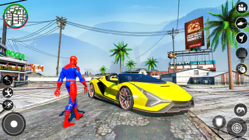 ألعاب خارقة- تحلق حبل العنكبوت screenshot