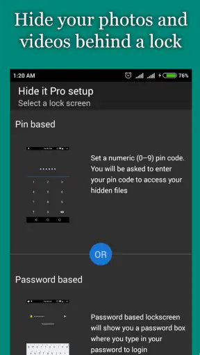 إخفاء الصور والفيديوهات screenshot