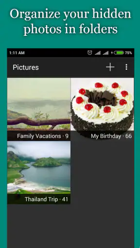 إخفاء الصور والفيديوهات screenshot