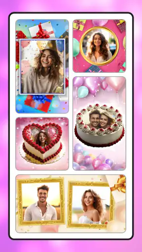 إطارات الصور - عيد ميلاد سعيد screenshot