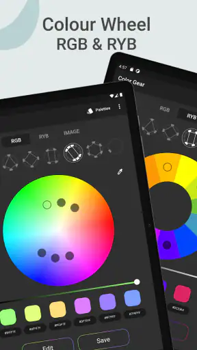 إنشاء لوحات الألوان:Color Gear screenshot