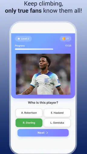 اختبار كرة القدم - حزر الاسم screenshot