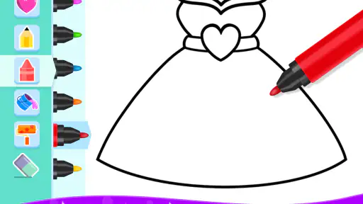 التلوين والرسم للبنات screenshot