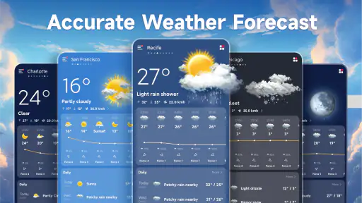 الطقس - المطر الرادار والقطعة screenshot
