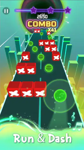 الكرة الجارية: رقص الألوان screenshot