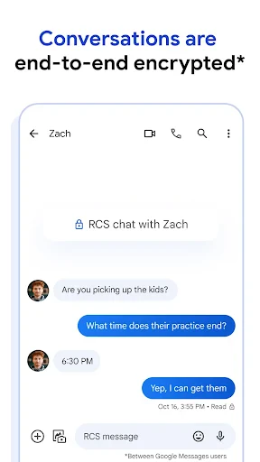 تطبيق الرسائل من Google screenshot