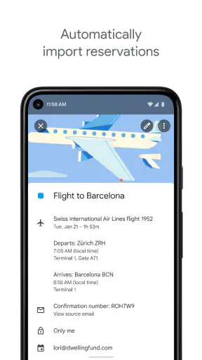 ‏تقويم Google screenshot