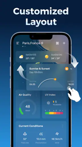 تنبيه الطقس والطقس يوميا screenshot