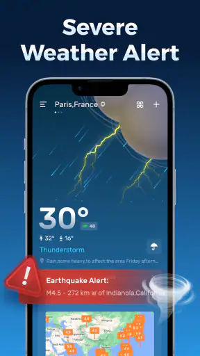 تنبيه الطقس والطقس يوميا screenshot