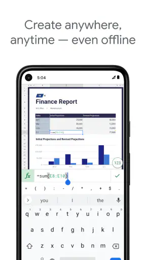 جداول بيانات Google screenshot