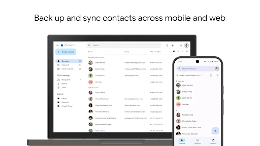جهات الاتصال screenshot